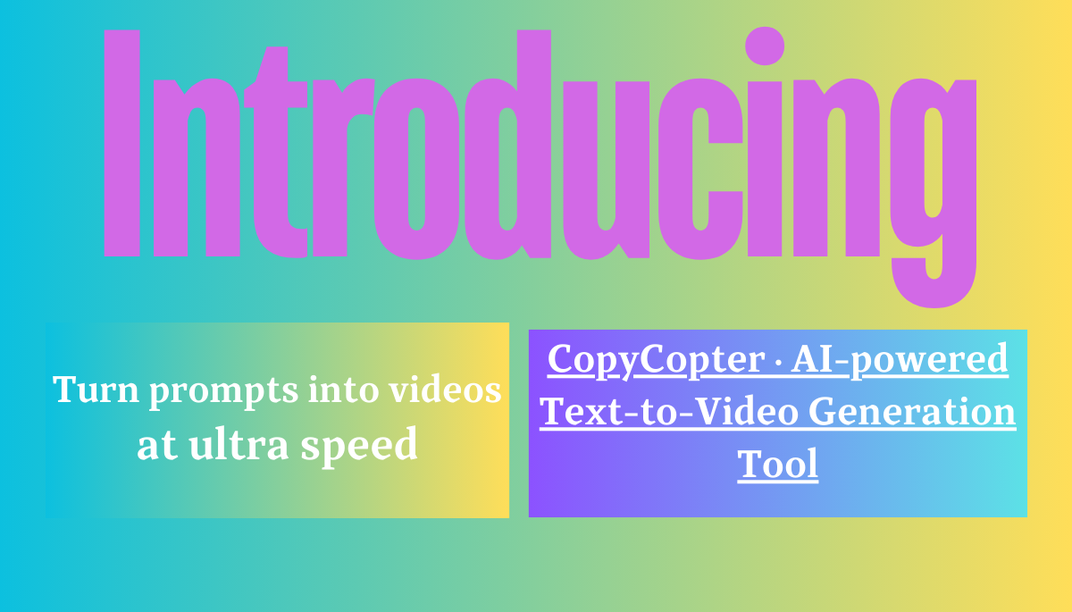 Copy Copter AI text to video